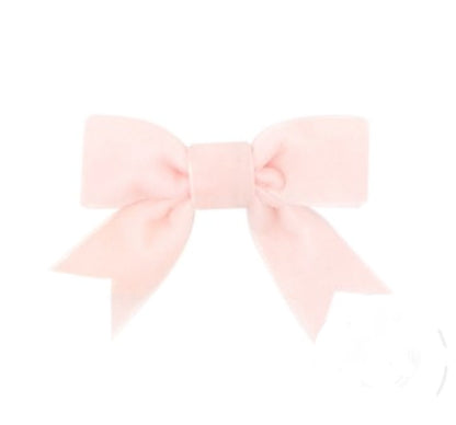 Mini King Velvet Bowtie Light Pink
