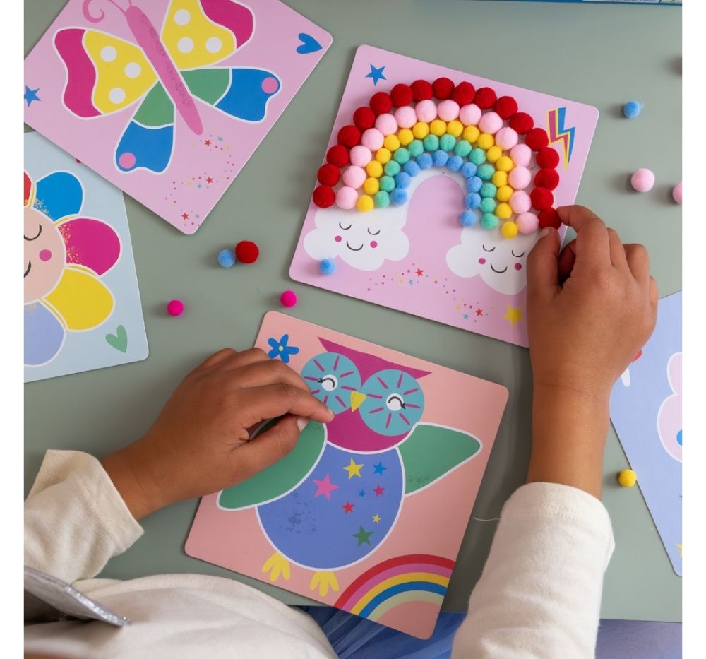Pom Pom Art Rainbow