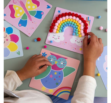 Pom Pom Art Rainbow