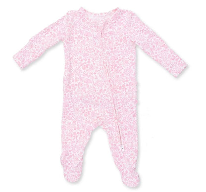 Baby Woodland 2 Way Ruffle Back Zipper Footie