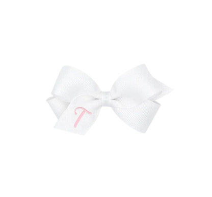 Mini Monogram Gro Bow White T