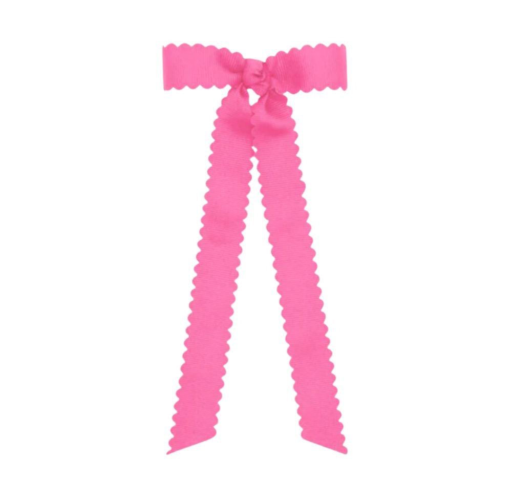 Mini Scalloped GG BT W/Tails Hot Pink
