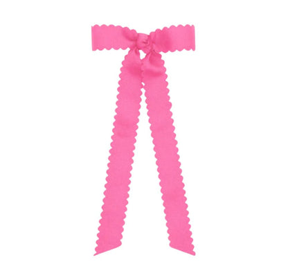 Mini Scalloped GG BT W/Tails Hot Pink