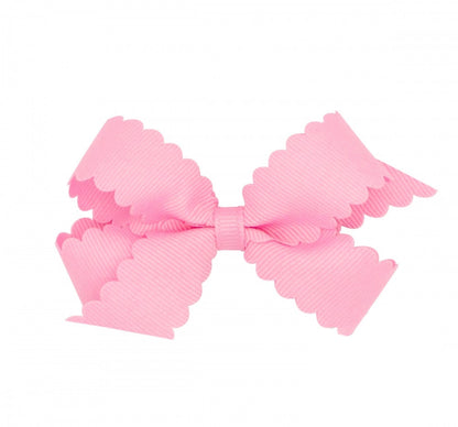 Mini Scalloped Edge GG Bow Light Pink