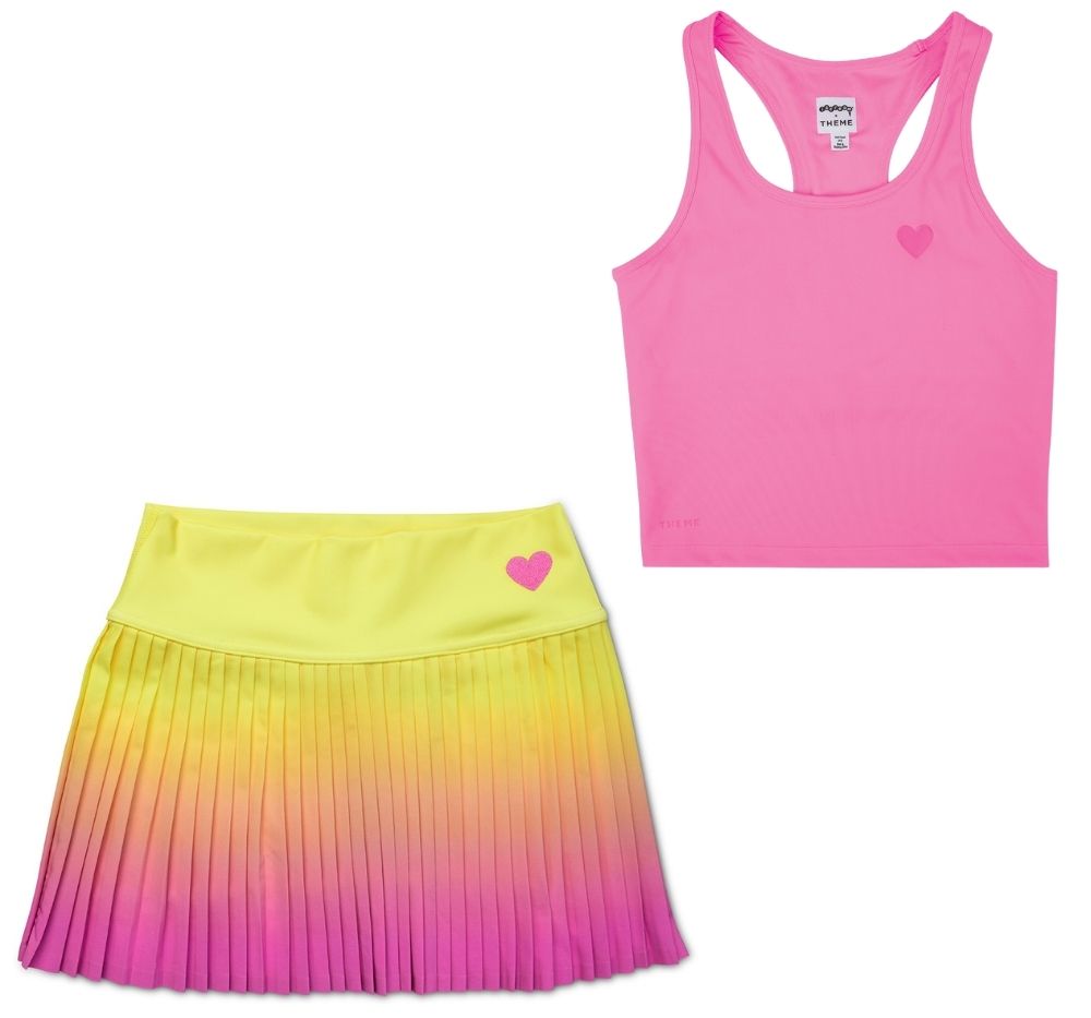 Theme Local Sports Top Pink & Tennis Skort