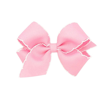 Small Moonstich Basic Bow Pearl White