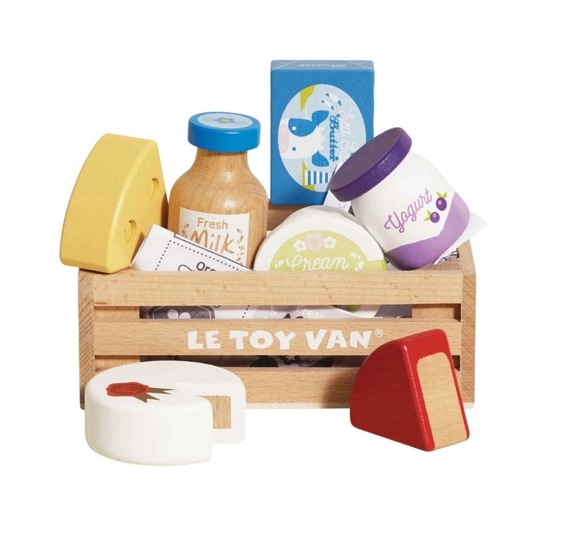 Dairy Wooden Market Crate
