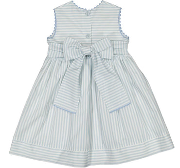 Blue Cherries Stripes Dress