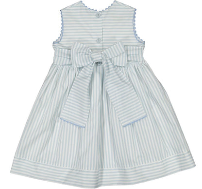 Blue Cherries Stripes Dress