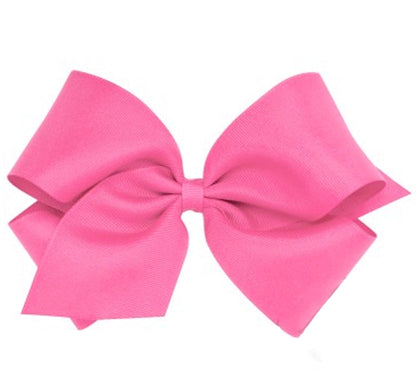 King Grosgrain Bow Hot Pink