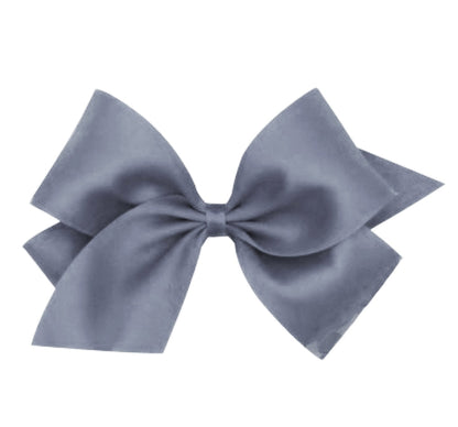 King Pastel Matte Satin Bow Charcoal