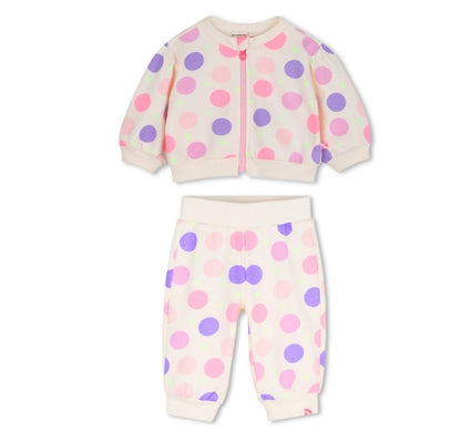 Polka Ivory  Sweatshirt & Joggers Set