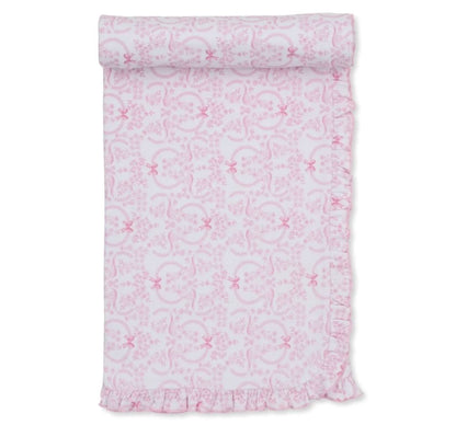 Blanket Delicate Blooming Bows Pink