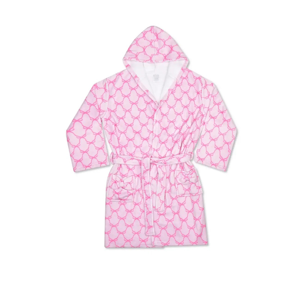 Sweet Trellis Bow Hooded Robe