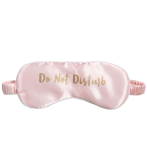 Satin Sleep Mask Pink Do Not Disturb