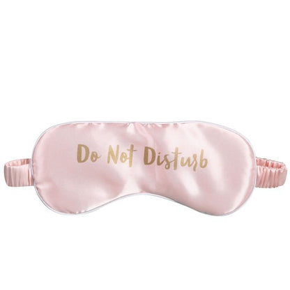 Satin Sleep Mask Pink Do Not Disturb