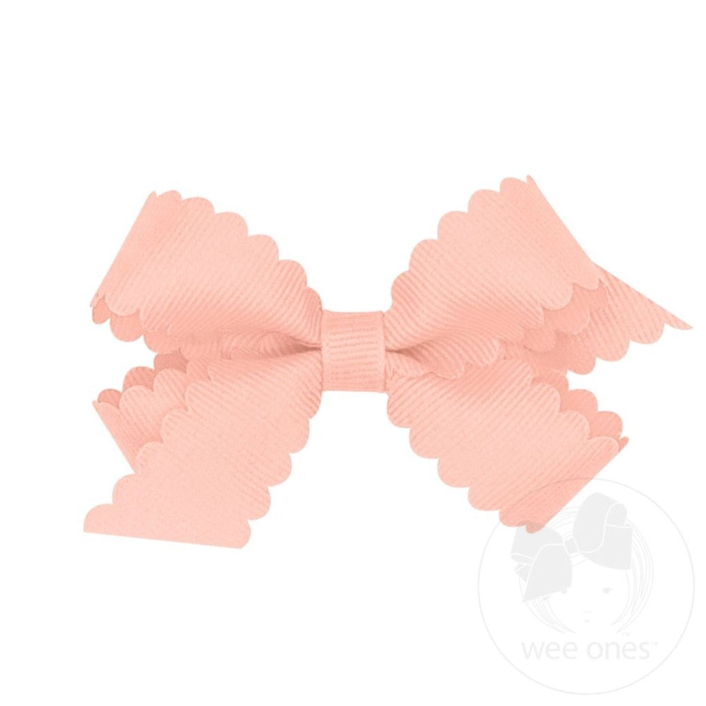 Mini Grosgrain Bow Coral
