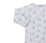 Teddy Bear Love-Footed Pant Set Mix Light Blue