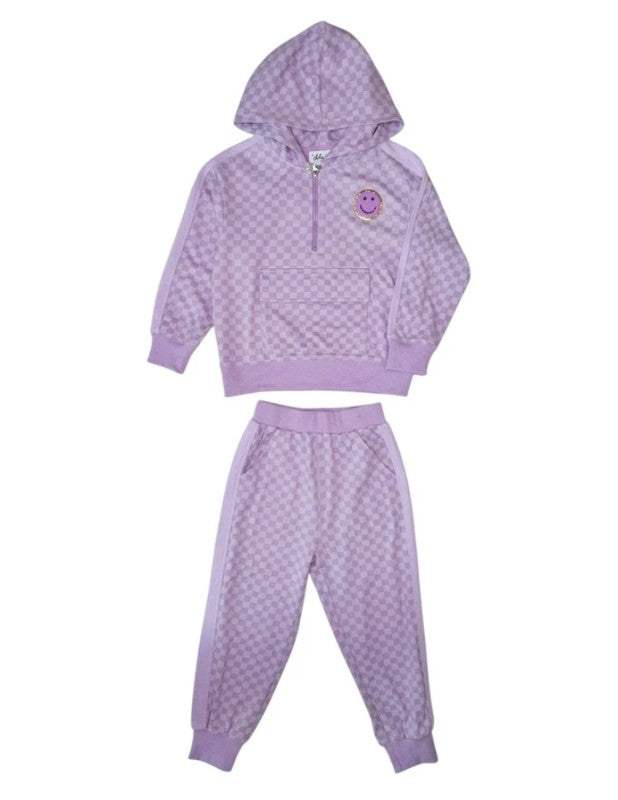 Lavender Checkered Soft Set
