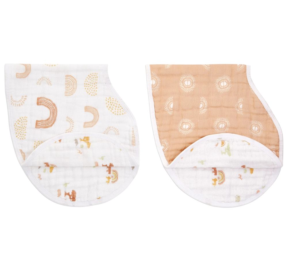 Organic Muslin Burpy Bibs Keep Rising 2-Pack