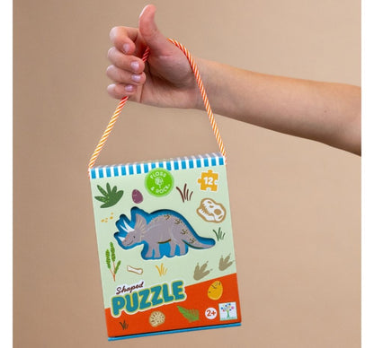 12 PC Shaped Puzzle Dino