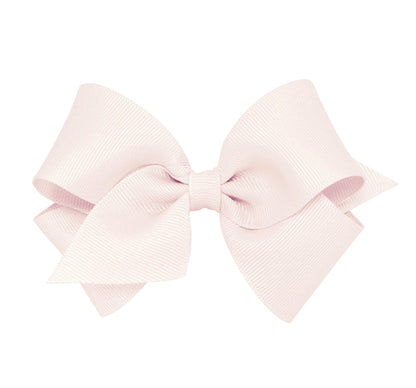 Medium Solid Grosgrain Bow Powder Pink