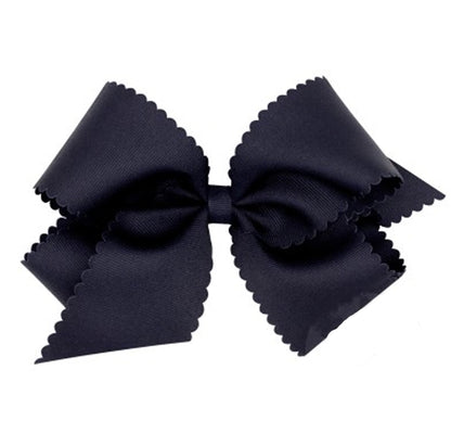 King GG Bow W/Scalloped Edge Navy