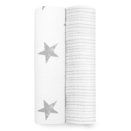 Essentials Swaddle Blanket 2pack Dusty