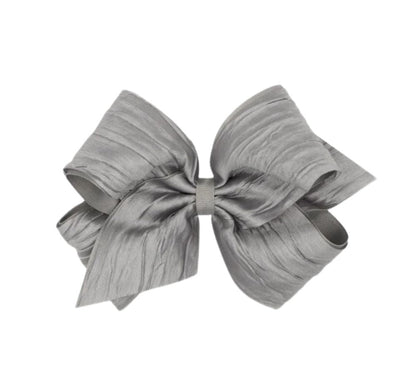 Med Crush Taffeta/Gg Overly Bow Grey