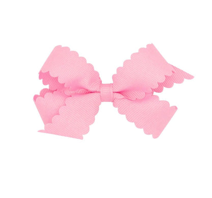 Mini Scalloped Edge GG Bow Pearl