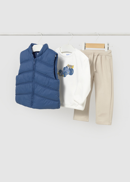 Conjunto Pantalon Pull-over Chaleco Indigo