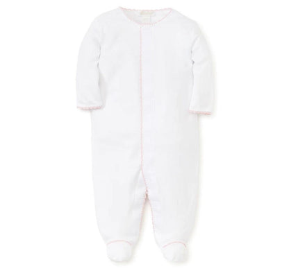 Basics Footie New White/Pink