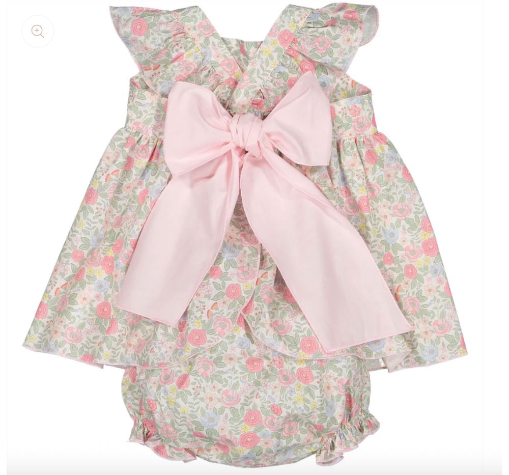 Pink Floral Baby Set