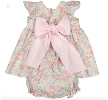 Pink Floral Baby Set