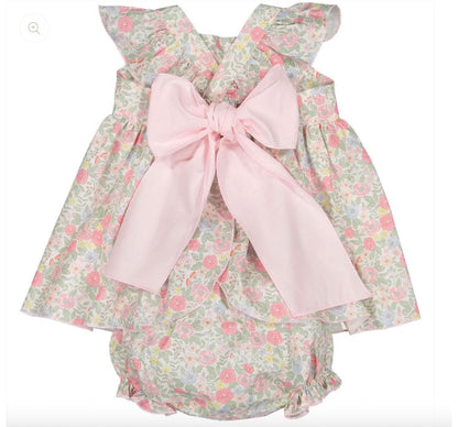 Pink Floral Baby Set