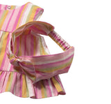 Cojunto 3 Piezas Con Diadema Short Rose