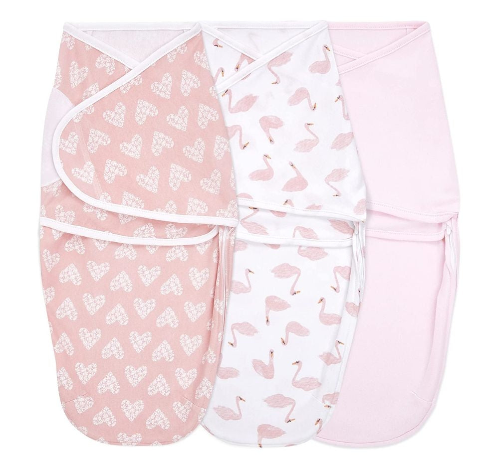 Briar Rose 3Pack Easy Swaddle Wraps 0-3M