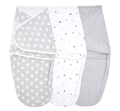 Twinkle 3Pack Easy Swaddle Wraps 0-3M