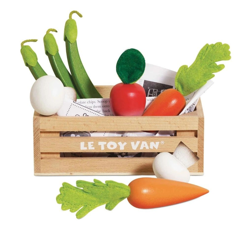 Harvest Veg Wooden Market Crate