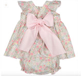 Pink Floral Baby Set