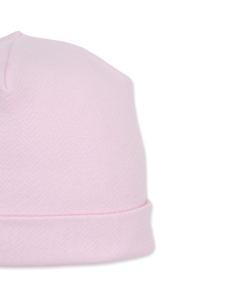Jacquard Hat Baby Blessings Pink