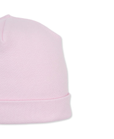 Jacquard Hat Baby Blessings Pink