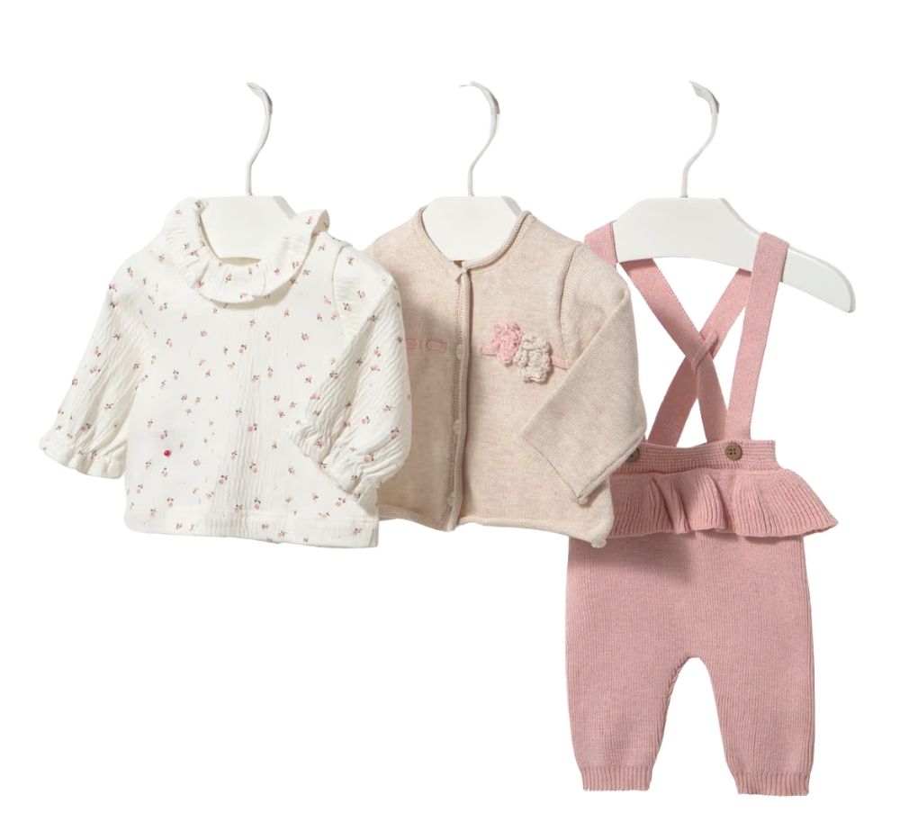 Conjunto 3pc Rosa Baby Vigore