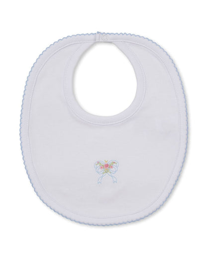 Bib w-Hand Emb New Premier Rose Bow