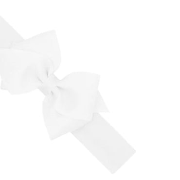SML King GG Bow On Jer Band White 6-24M