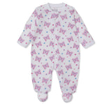 Footie W/Zip Flutterby Flowers