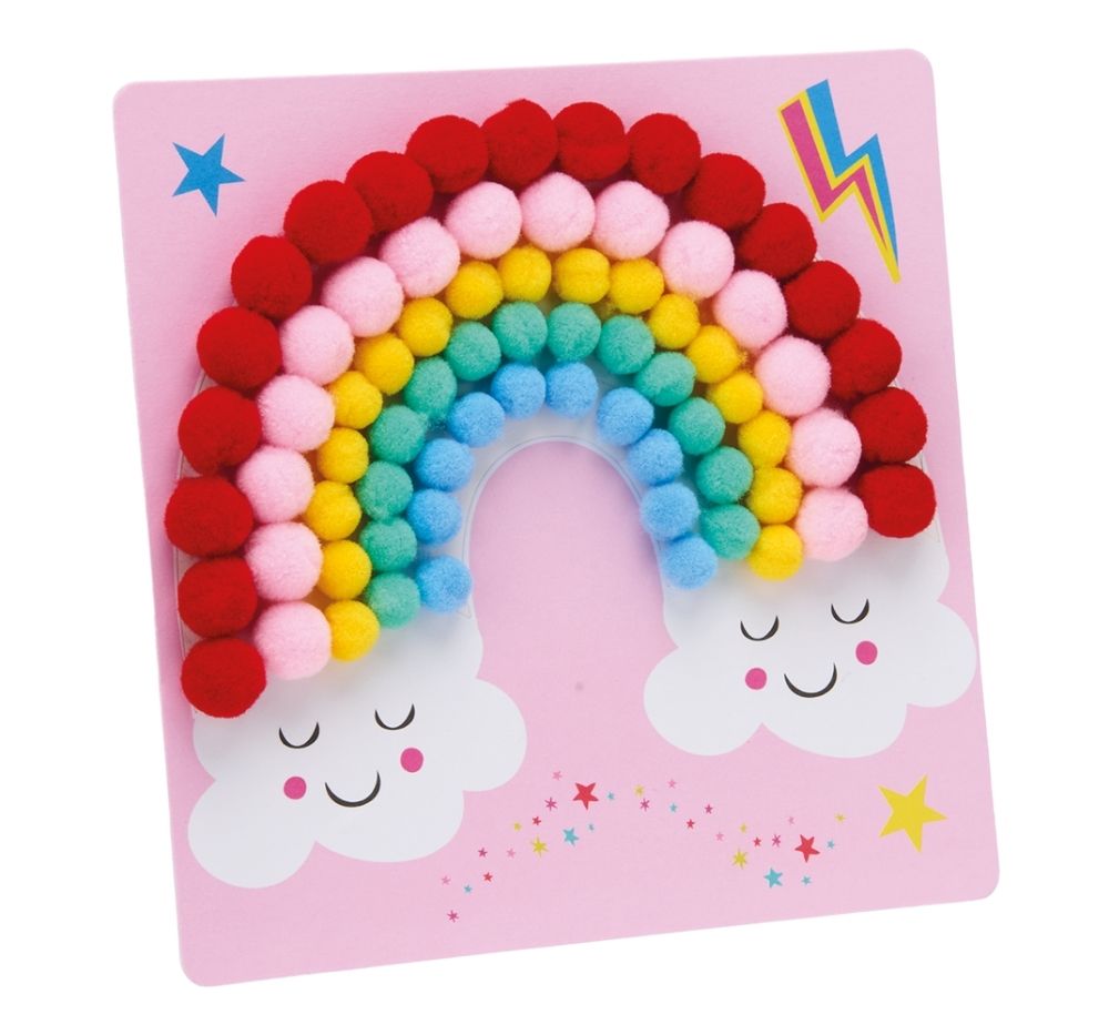 Pom Pom Art Rainbow