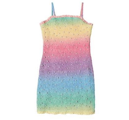 Smocked Dress Rainbow