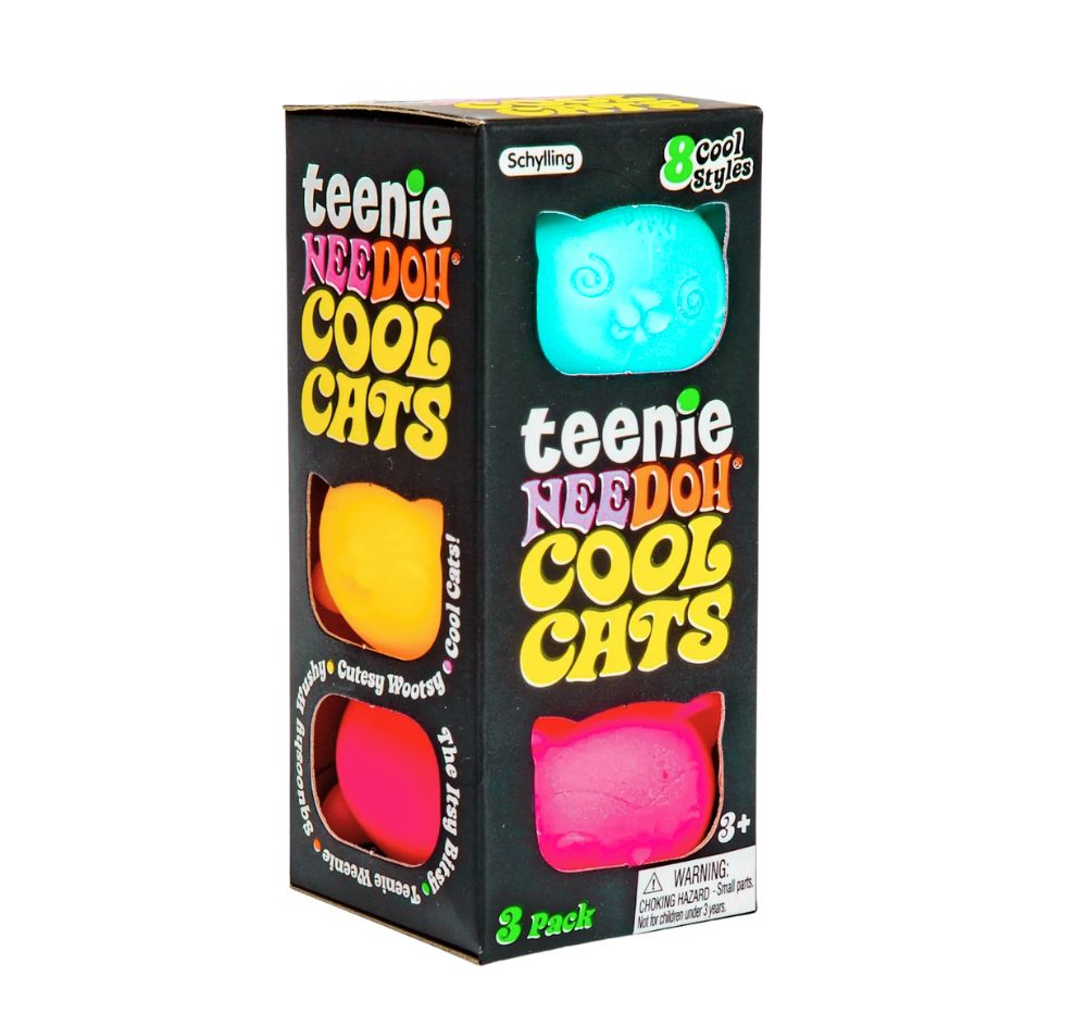 Teenie Cool Cat Nee Doh Orange-Aqua-Pink