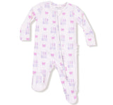 Lil Sis 2 Way Zipper Ruffle Back Footie